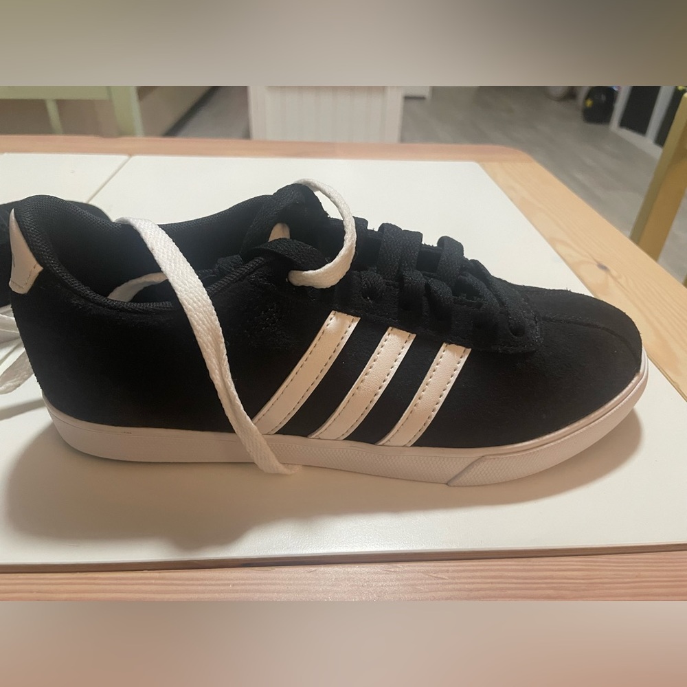 adidas Black and White Athletic Sneakers